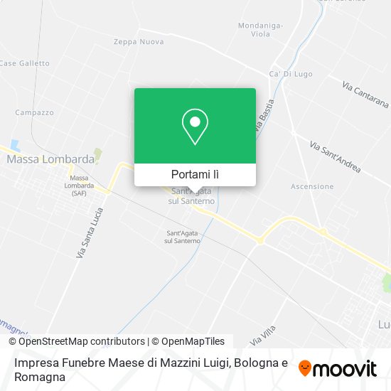 Mappa Impresa Funebre Maese di Mazzini Luigi