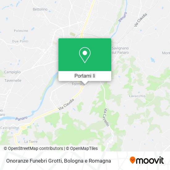 Mappa Onoranze Funebri Grotti