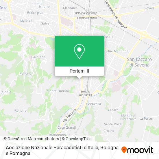 Mappa Aociazione Nazionale Paracadutisti d'Italia
