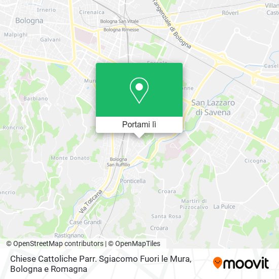 Mappa Chiese Cattoliche Parr. Sgiacomo Fuori le Mura
