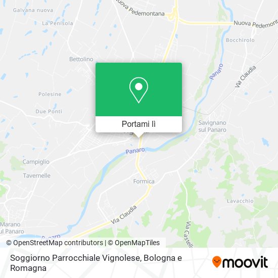 Mappa Soggiorno Parrocchiale Vignolese