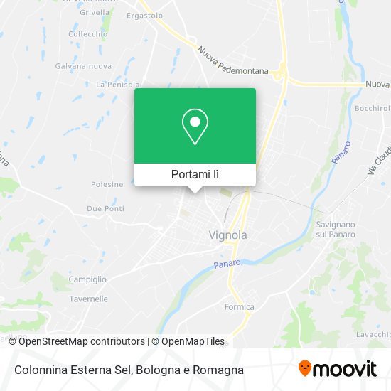 Mappa Colonnina Esterna Sel