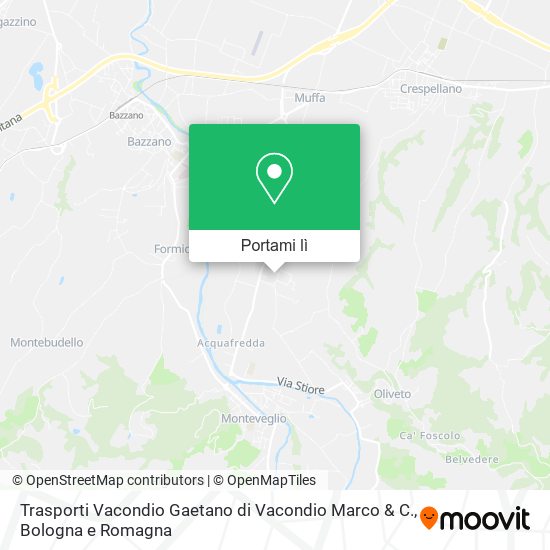 Mappa Trasporti Vacondio Gaetano di Vacondio Marco & C.
