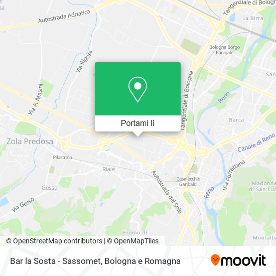 Mappa Bar la Sosta - Sassomet