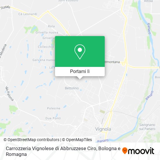 Mappa Carrozzeria Vignolese di Abbruzzese Ciro