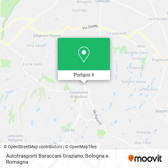 Mappa Autotrasporti Baraccani Graziano