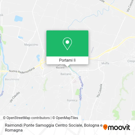 Mappa Raimondi Ponte Samoggia Centro Sociale