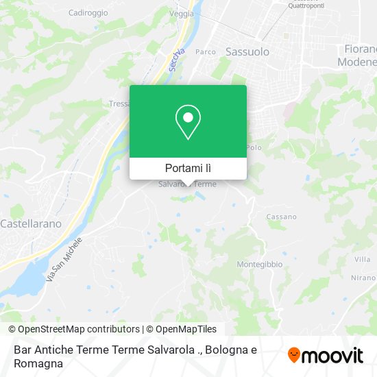Mappa Bar Antiche Terme Terme Salvarola .