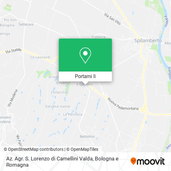 Mappa Az. Agr. S. Lorenzo di Camellini Valda