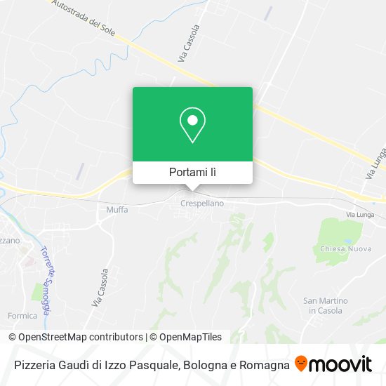 Mappa Pizzeria Gaudì di Izzo Pasquale