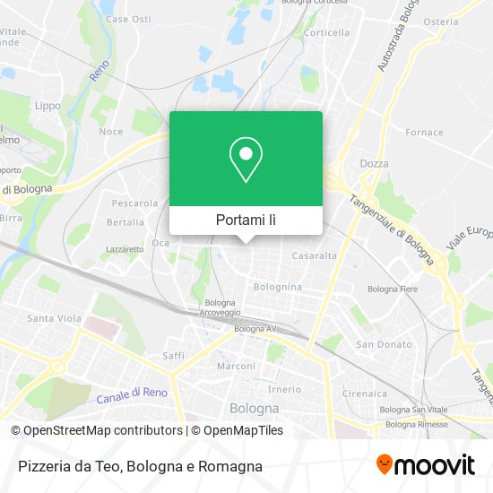Mappa Pizzeria da Teo