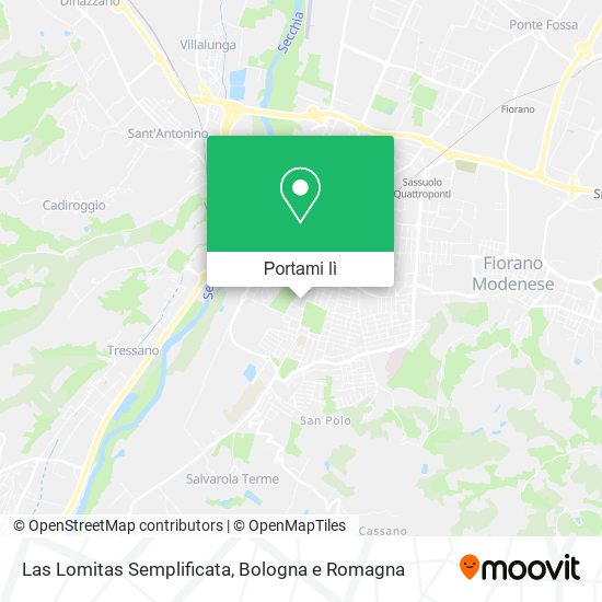 Mappa Las Lomitas Semplificata