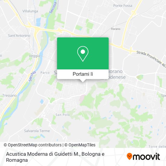 Mappa Acustica Moderna di Guidetti M.