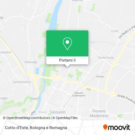 Mappa Cotto d'Este