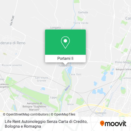 Mappa Life Rent Autonoleggio Senza Carta di Credito