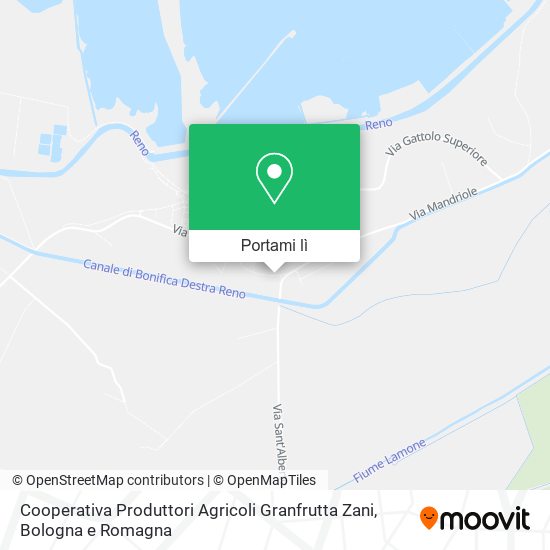 Mappa Cooperativa Produttori Agricoli Granfrutta Zani