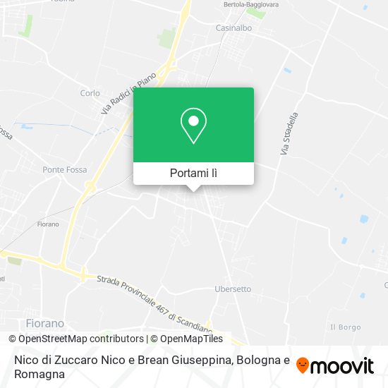 Mappa Nico di Zuccaro Nico e Brean Giuseppina