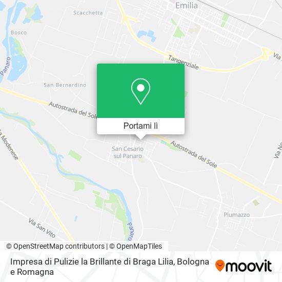 Mappa Impresa di Pulizie la Brillante di Braga Lilia