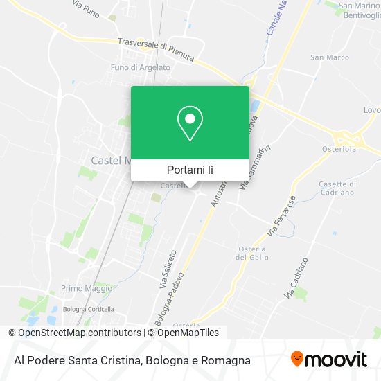 Mappa Al Podere Santa Cristina