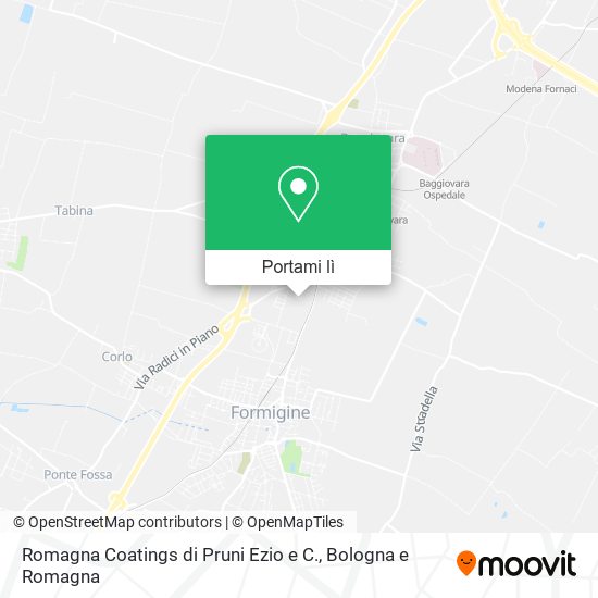 Mappa Romagna Coatings di Pruni Ezio e C.