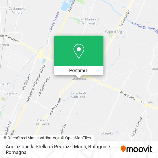 Mappa Aociazione la Stella di Pedrazzi Maria