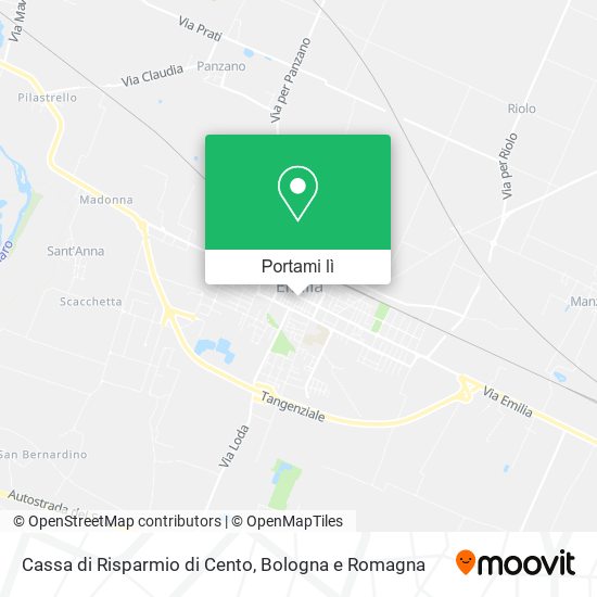 Mappa Cassa di Risparmio di Cento