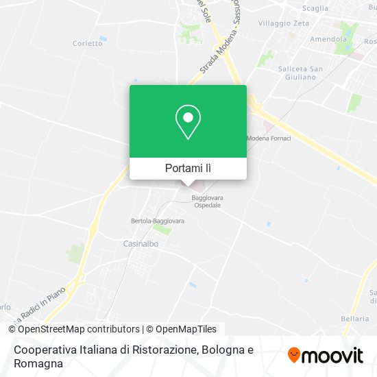 Mappa Cooperativa Italiana di Ristorazione