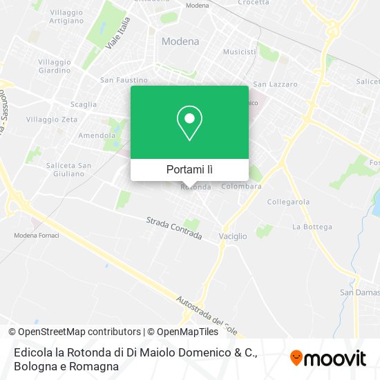 Mappa Edicola la Rotonda di Di Maiolo Domenico & C.
