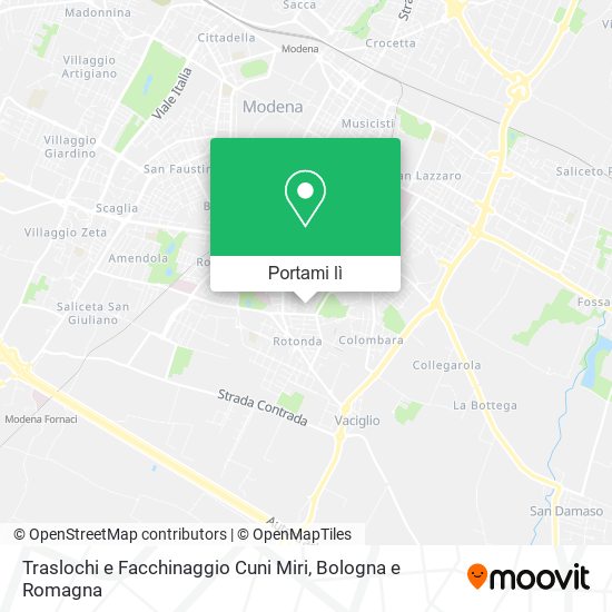 Mappa Traslochi e Facchinaggio Cuni Miri