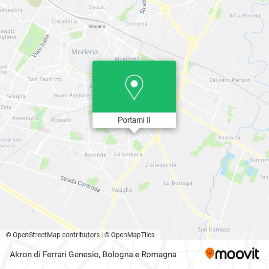 Mappa Akron di Ferrari Genesio