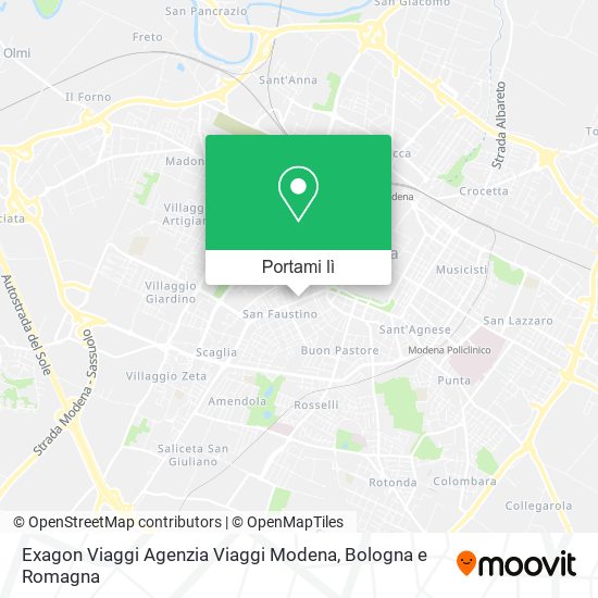 Mappa Exagon Viaggi Agenzia Viaggi Modena