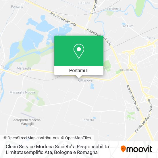 Mappa Clean Service Modena Societa' a Responsabilita' Limitatasemplific Ata