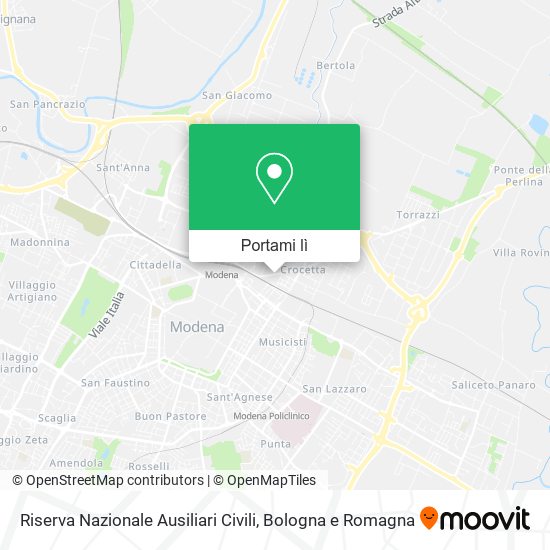 Mappa Riserva Nazionale Ausiliari Civili