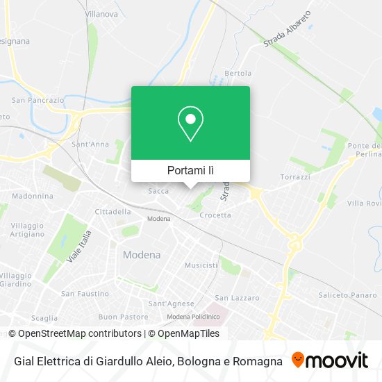 Mappa Gial Elettrica di Giardullo Aleio