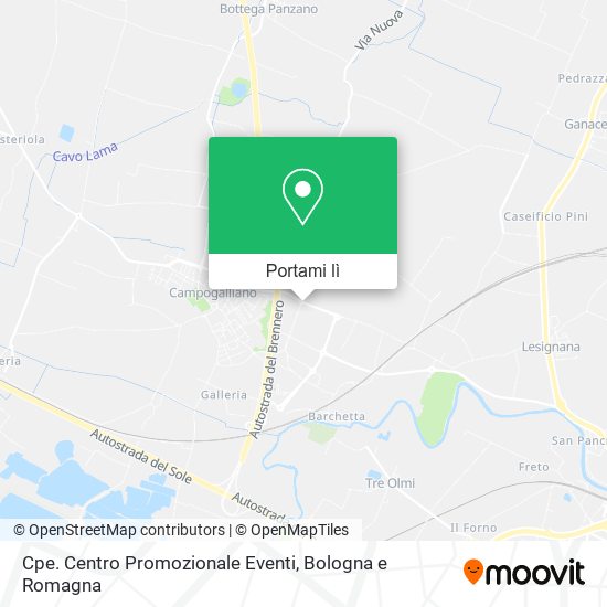 Mappa Cpe. Centro Promozionale Eventi