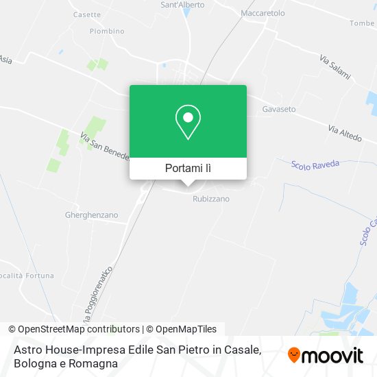 Mappa Astro House-Impresa Edile San Pietro in Casale