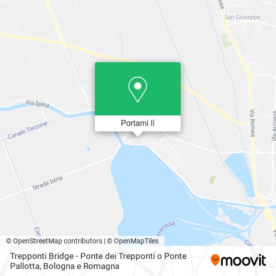 Mappa Trepponti Bridge - Ponte dei Trepponti o Ponte Pallotta