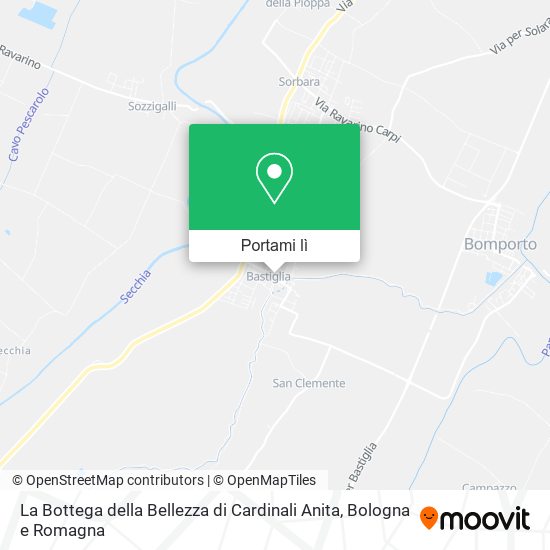 Mappa La Bottega della Bellezza di Cardinali Anita