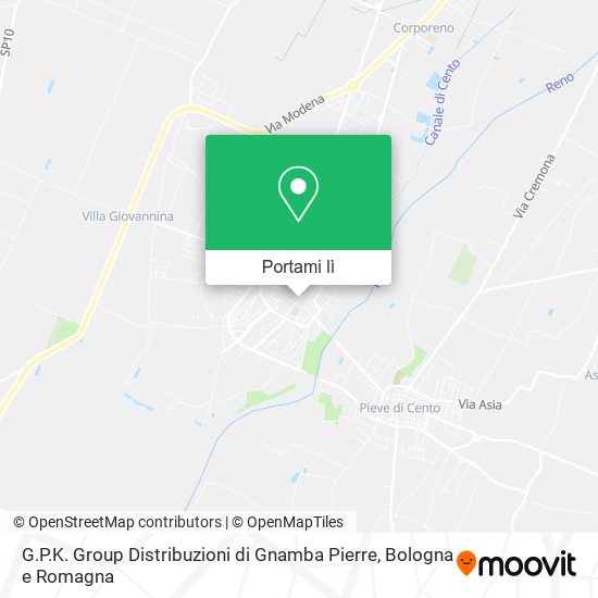 Mappa G.P.K. Group Distribuzioni di Gnamba Pierre