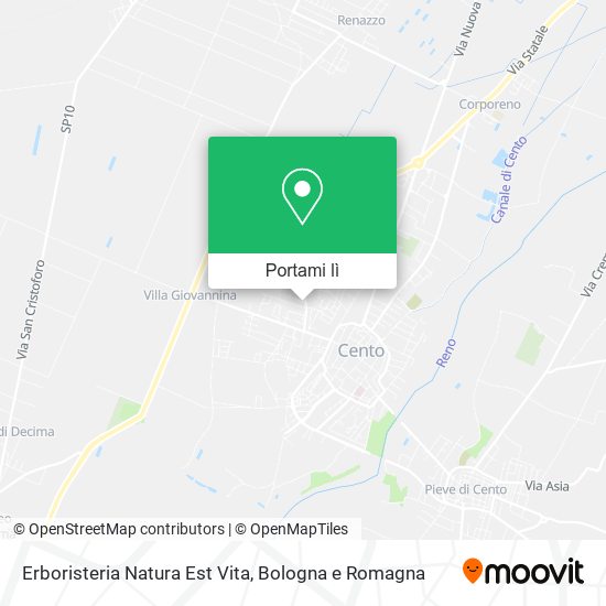 Mappa Erboristeria Natura Est Vita