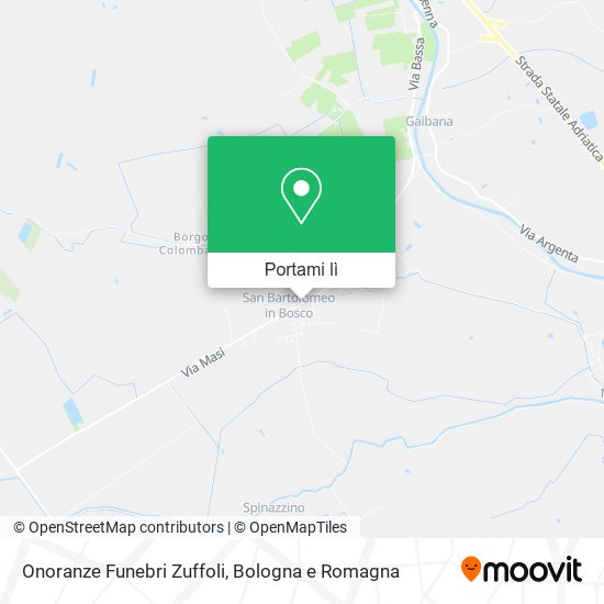 Mappa Onoranze Funebri Zuffoli