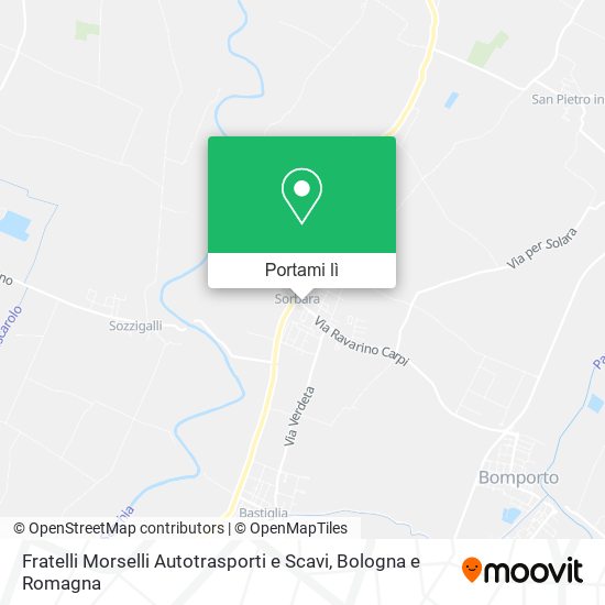 Mappa Fratelli Morselli Autotrasporti e Scavi