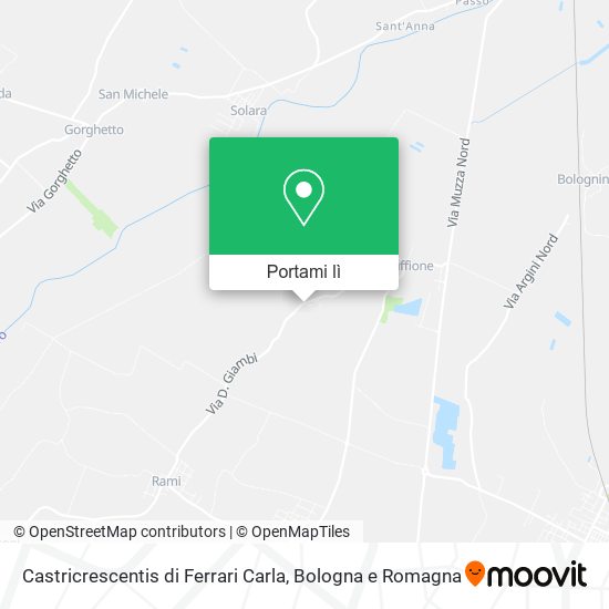 Mappa Castricrescentis di Ferrari Carla