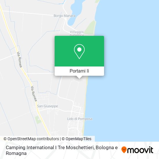 Mappa Camping International I Tre Moschettieri