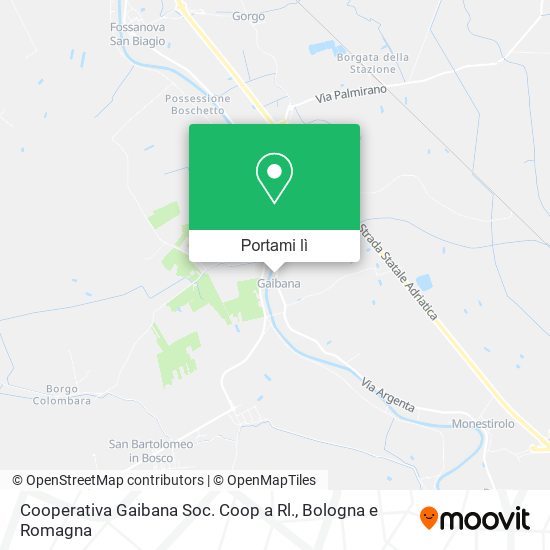 Mappa Cooperativa Gaibana Soc. Coop a Rl.