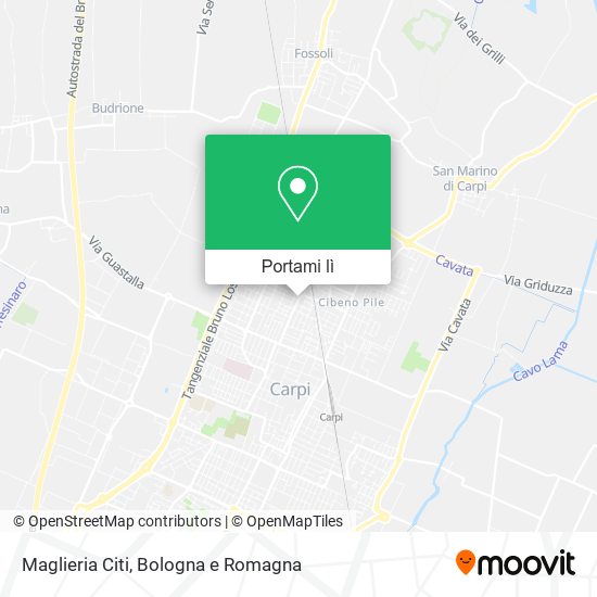 Mappa Maglieria Citi