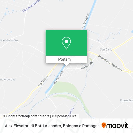 Mappa Alex Elevatori di Botti Aleandro