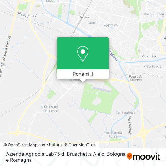 Mappa Azienda Agricola Lab75 di Bruschetta Aleio
