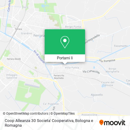 Mappa Coop Alleanza 30 Societa' Cooperativa