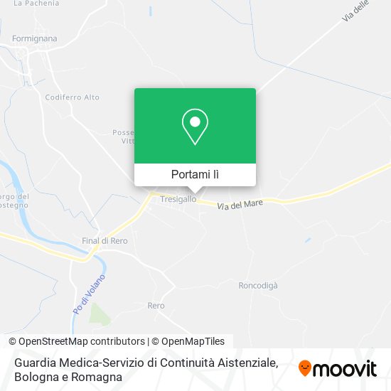 Mappa Guardia Medica-Servizio di Continuità Aistenziale